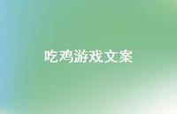 吃鸡游戏文案【100句精选短句合集】