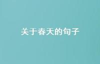 关于春天的句子38句汇总