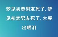 梦见初恋男友死了,大哭出眼泪【精选100句】