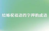 结婚祝福语四字押韵成语合集49句精选
