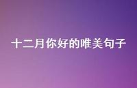 十二月你好的唯美句子70句汇总 十二月你好的唯美句子70句汇总