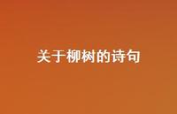 关于柳树的诗句75句汇总