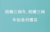 结婚三周年纪念日感言【精品文案100句】