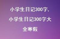 小学生日记300字大全寒假【100句文案精选】 小学生日记300字大全寒假【100句文案精选】