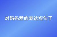 对妈妈爱的表达短句子42句汇总 对妈妈爱的表达短句子42句汇总