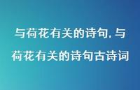 与荷花有关的诗句古诗词【精品文案100句】 与荷花有关的诗句古诗词【精品文案100句】
