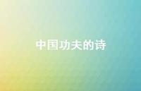 中国功夫的诗(精选73句) 中国功夫的诗(精选73句)