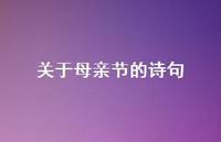 关于母亲节的诗句52句汇总