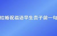 结婚祝福语早生贵子前一句合集75句精选