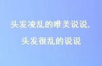头发很乱的说说(100句)