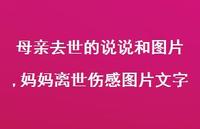 妈妈离世伤感图片文字【精选100句】