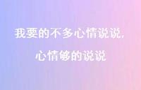 心情够的说说(100句) 心情够的说说(100句)