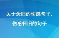 伤感怀旧的句子(100句) 伤感怀旧的句子(100句)