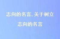 关于树立志向的名言【100句文案精选】