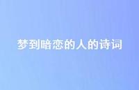 梦到暗恋的人的诗词(精选44句) 梦到暗恋的人的诗词(精选44句)