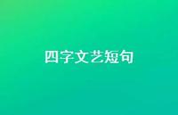 四字文艺短句【100句精选短句合集】