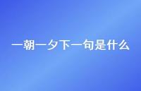 一朝一夕下一句是什么63句汇总 一朝一夕下一句是什么63句汇总