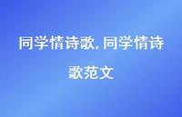 同学情诗歌范文【精品文案100句】