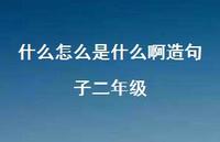 什么怎么是什么啊造句子二年级【100句精选短句合集】