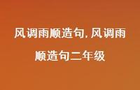 风调雨顺造句二年级【精品文案100句】 风调雨顺造句二年级【精品文案100句】