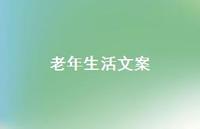 老年生活文案【100句精选短句合集】