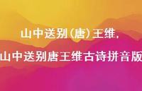 山中送别唐王维古诗拼音版【100句文案精选】 山中送别唐王维古诗拼音版【100句文案精选】