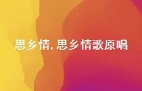 思乡情歌原唱【精品文案100句】