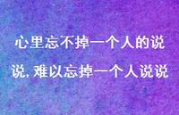 难以忘掉一个人说说(100句)