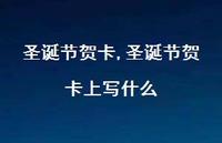 圣诞节贺卡上写什么【精品文案100句】