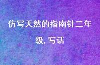 仿写天然的指南针二年级,写话【100句精选短句合集】