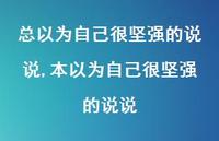 本以为自己很坚强的说说【精选100句】 本以为自己很坚强的说说【精选100句】