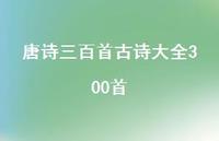 唐诗三百首古诗大全300首(精选74句) 唐诗三百首古诗大全300首(精选74句)