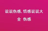 情感说说大全 伤感【100句文案】