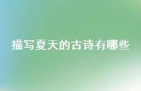 描写夏天的古诗有哪些(精选74句) 描写夏天的古诗有哪些(精选74句)