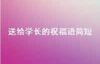 送给学长的祝福语简短合集56句精选 送给学长的祝福语简短合集56句精选