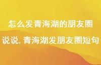青海湖发朋友圈短句(100句)
