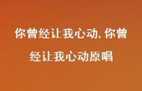 你曾经让我心动原唱【100句文案精选】 你曾经让我心动原唱【100句文案精选】