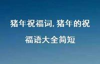 猪年的祝福语大全简短【精品文案100句】