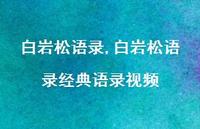 白岩松语录经典语录视频【精品文案100句】