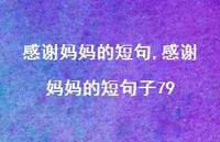 感谢妈妈的短句子79【精品文案100句】 感谢妈妈的短句子79【精品文案100句】
