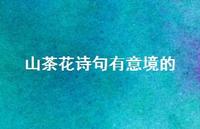 山茶花诗句有意境的(精选48句) 山茶花诗句有意境的(精选48句)