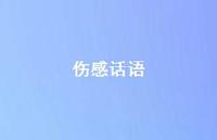 伤感话语72句汇总