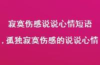 孤独寂寞伤感的说说心情【精选100句】