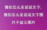 微信怎么发说说文字图片不显示图片【100句文案】