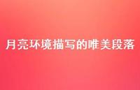 月亮环境描写的唯美段落(精选71句) 月亮环境描写的唯美段落(精选71句)