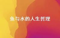 鱼与水的人生哲理(精选37句) 鱼与水的人生哲理(精选37句)