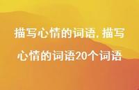 描写心情的词语20个词语【100句文案精选】