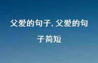 父爱的句子简短【100句文案精选】 父爱的句子简短【100句文案精选】