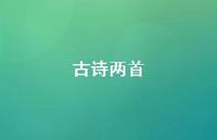 古诗两首61句汇总 古诗两首61句汇总