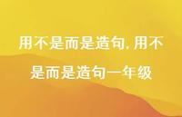 用不是而是造句一年级【精品文案100句】
